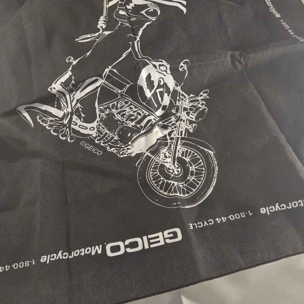 Black Motorcycle Bandana Scarf